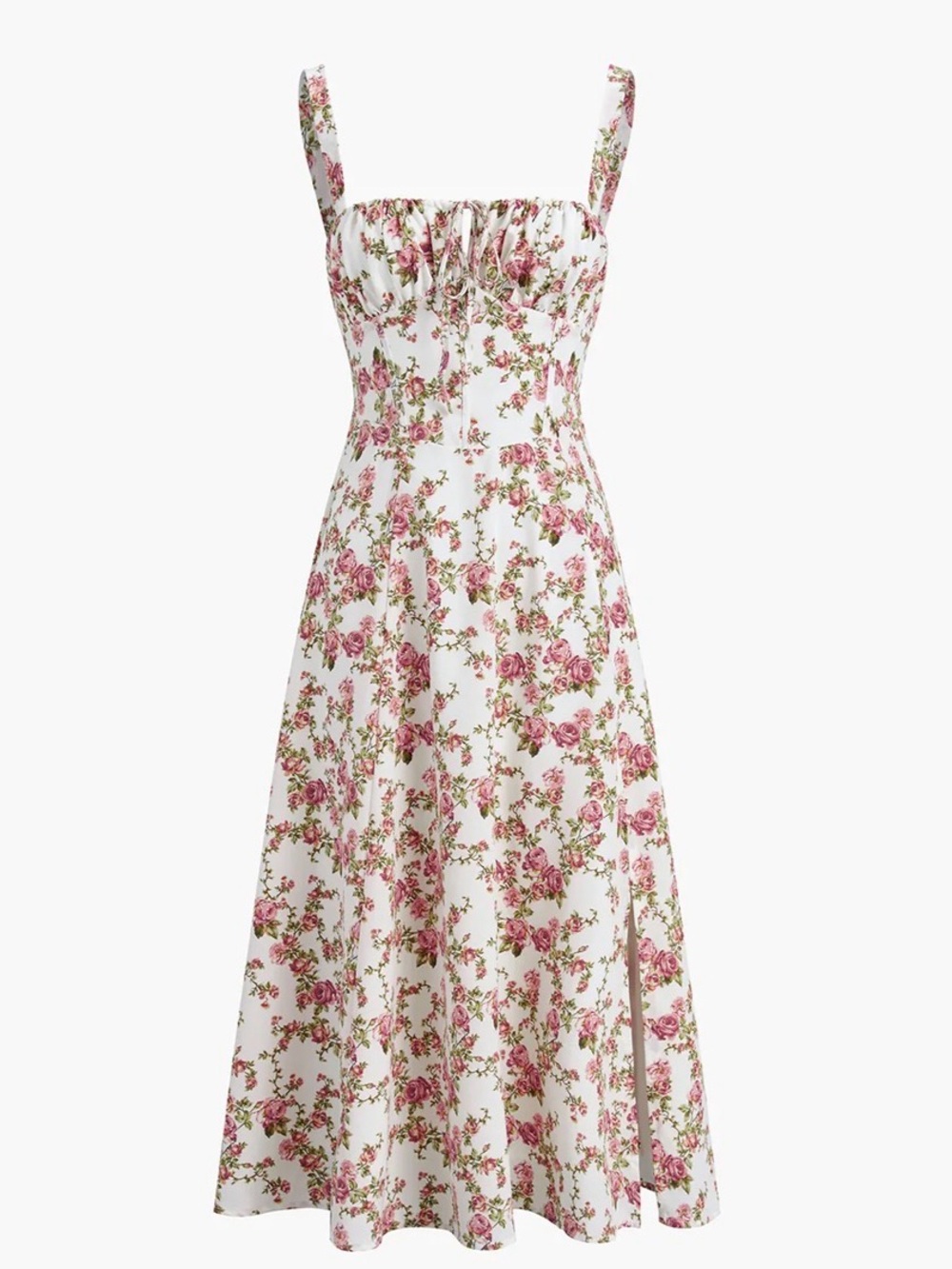 Rosebud Floral Midi Sundress